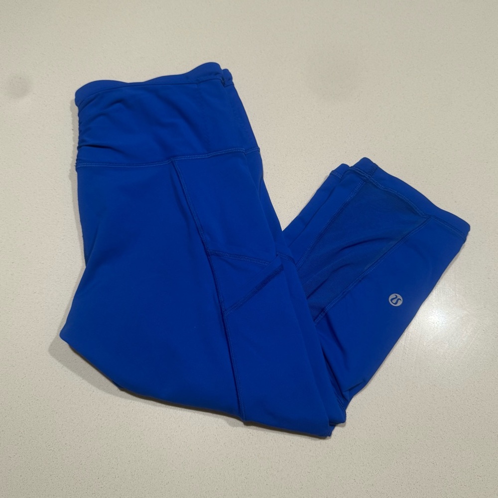 Lululemon Run: Inspire Crop Mesh Side Pockets Size 8